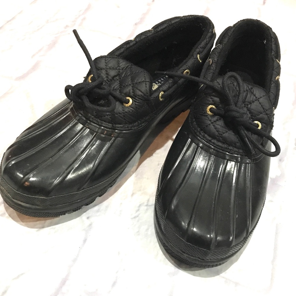 Sperry black Waterproof Boots Top spider